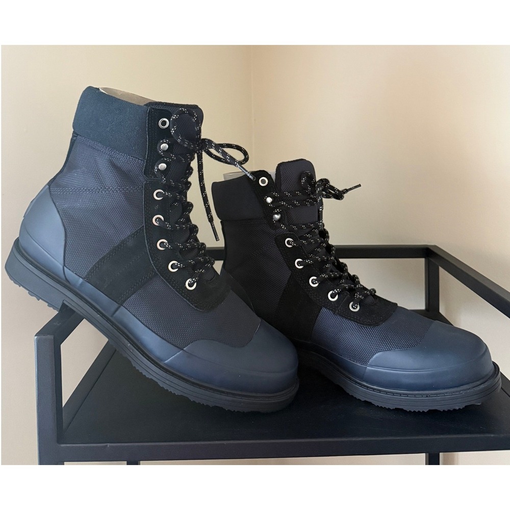 Hunter Mens Navy Blue Insulated Commando Weatherproof Lace Up Boots 11 Gorpcore